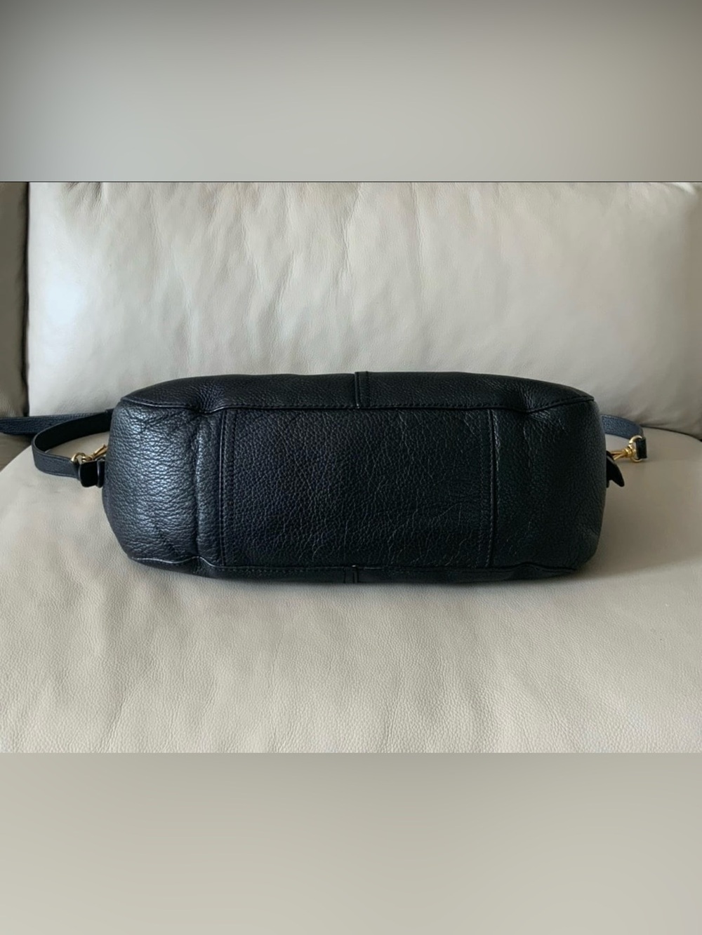 Lauren Ralph Lauren Large Pebble Leather Satchel Bag - Picture 7 of 10